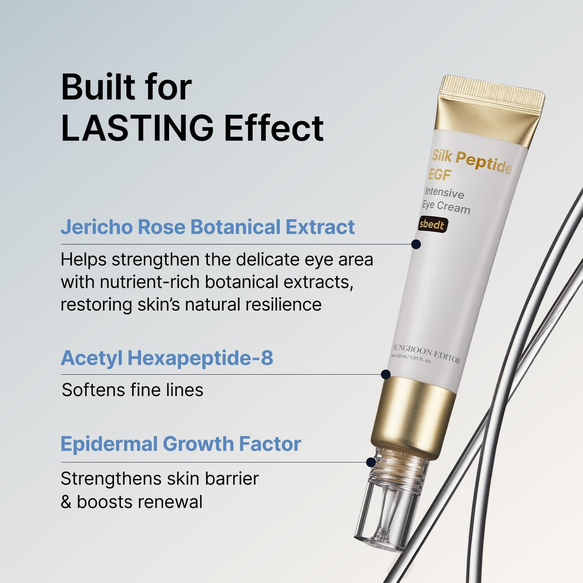 Silk Peptide EGF Intensive Eye Cream - Αντιγηραντική Κρέμα Ματιών με EGF, Ρετινόλη & Πεπτίδια
