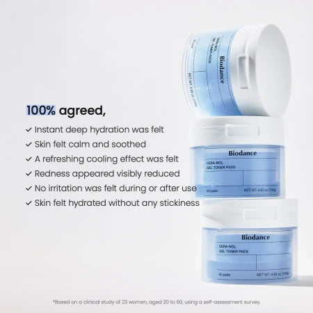 Biodance Cera-Nol Gel Toner Pads, 60τμχ