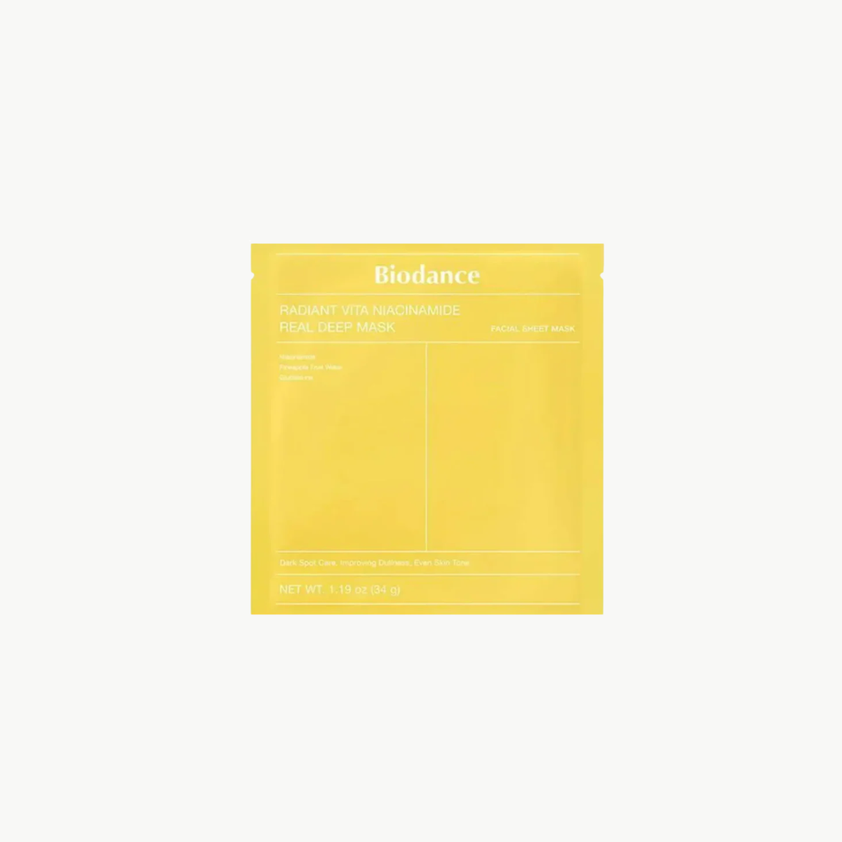 Biodance Real Deep Μάσκα Προσώπου για Λάμψη 34gr