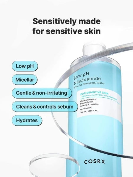Cosrx Low pH Niacinamide Micellar Cleansing water – Νερό καθαρισμού με χαμηλό pH  100ml