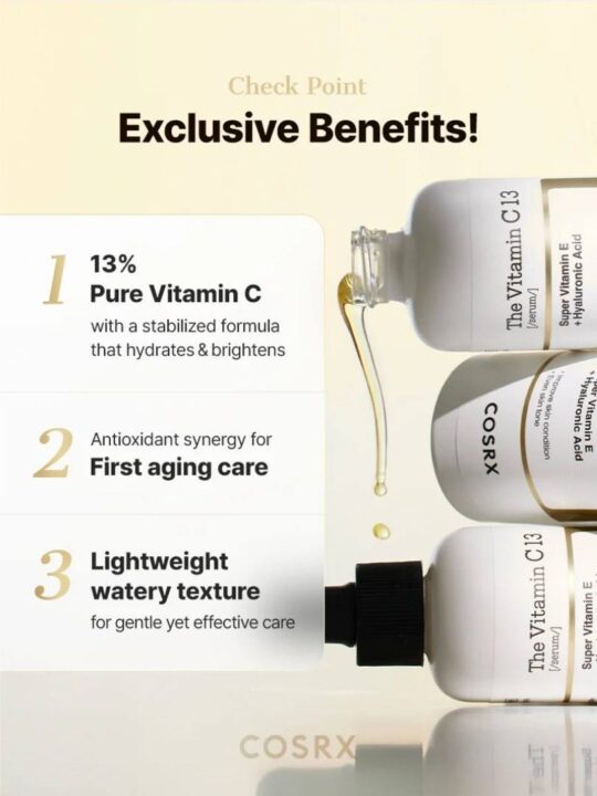 Cosrx The Vitamin C 13 Ενυδατικό & Αντιγηραντικό Serum Προσώπου με Βιταμίνη C & Βιταμίνη E για Αποτοξίνωση & Πανάδες 20ml