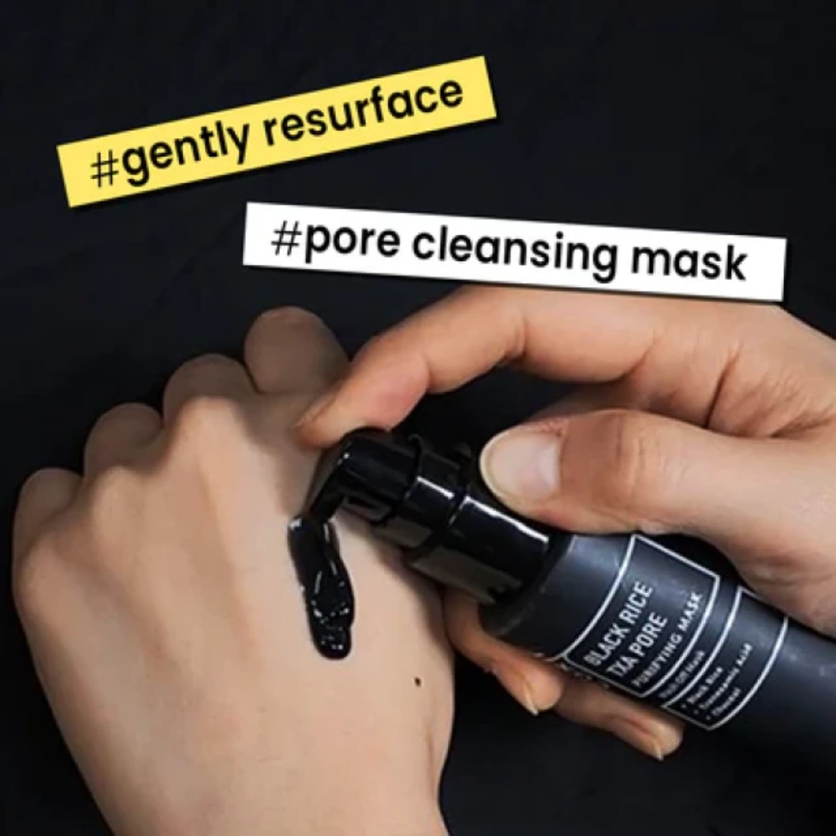 Coxir Black Rice TXA Pore Mask Μάσκα καθαρισμού πόρων με Ενεργό άνθρακα 50ml