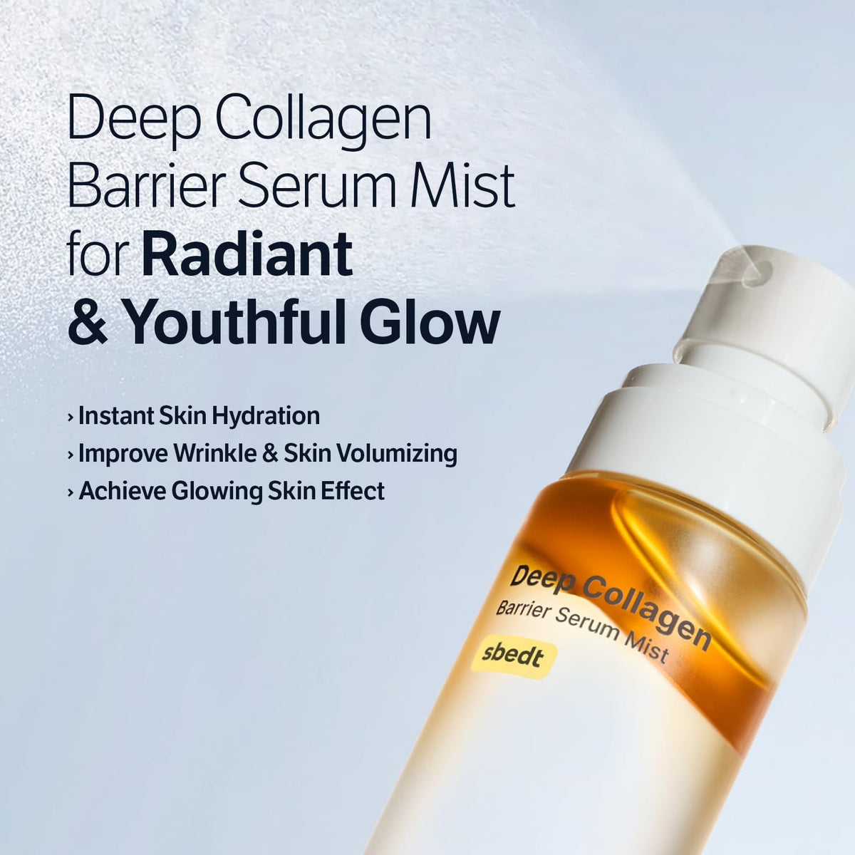 Deep Collagen Barrier Serum Mist - Ενυδατικό Serum Mist Προσώπου με 60% Κολλαγόνο για Ελαστικότητα & Λάμψη 100ml