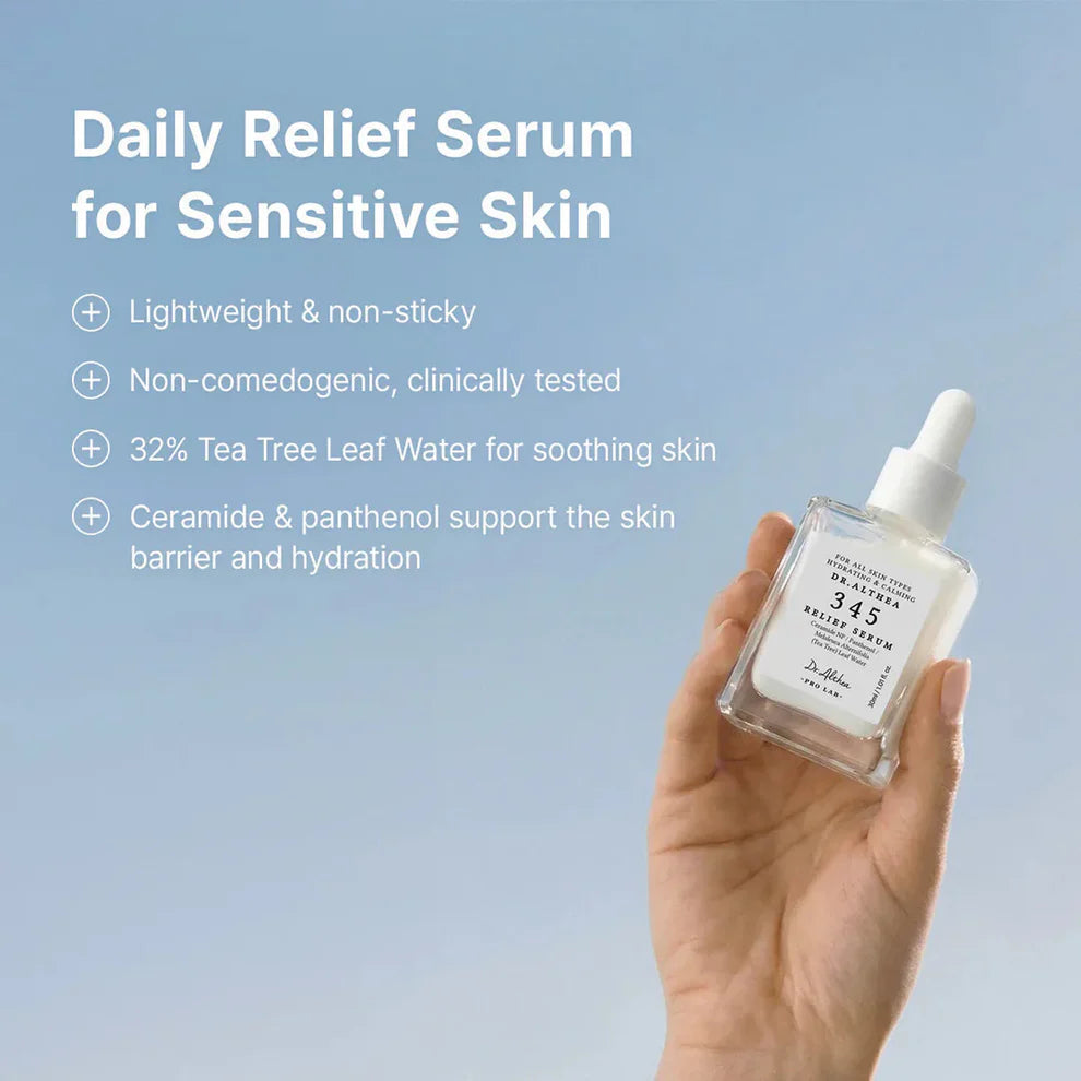 Dr. Althea 345 Relief Serum Καταπραϋντικό & Ενυδατικό Serum Προσώπου με Centella Asiatica & Νιασιναμίδη για Αποτοξίνωση & Αναζωογόνηση 30ml