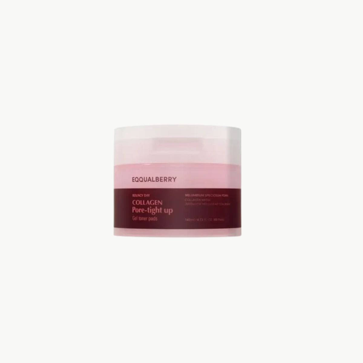 Eqqualberry Collagen Pore Tight Up Gel Toner Pad Τόνωσης Προσώπου 60τμχ