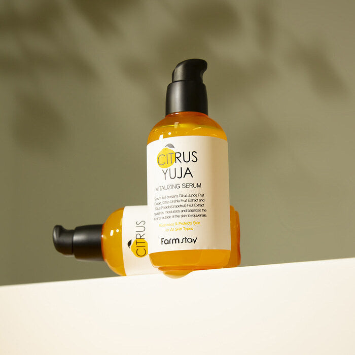 Farm Stay Citrus Yuja Αντιγηραντικό Ampoule Serum Προσώπου με Βιταμίνη C & Νιασιναμίδη 100ml