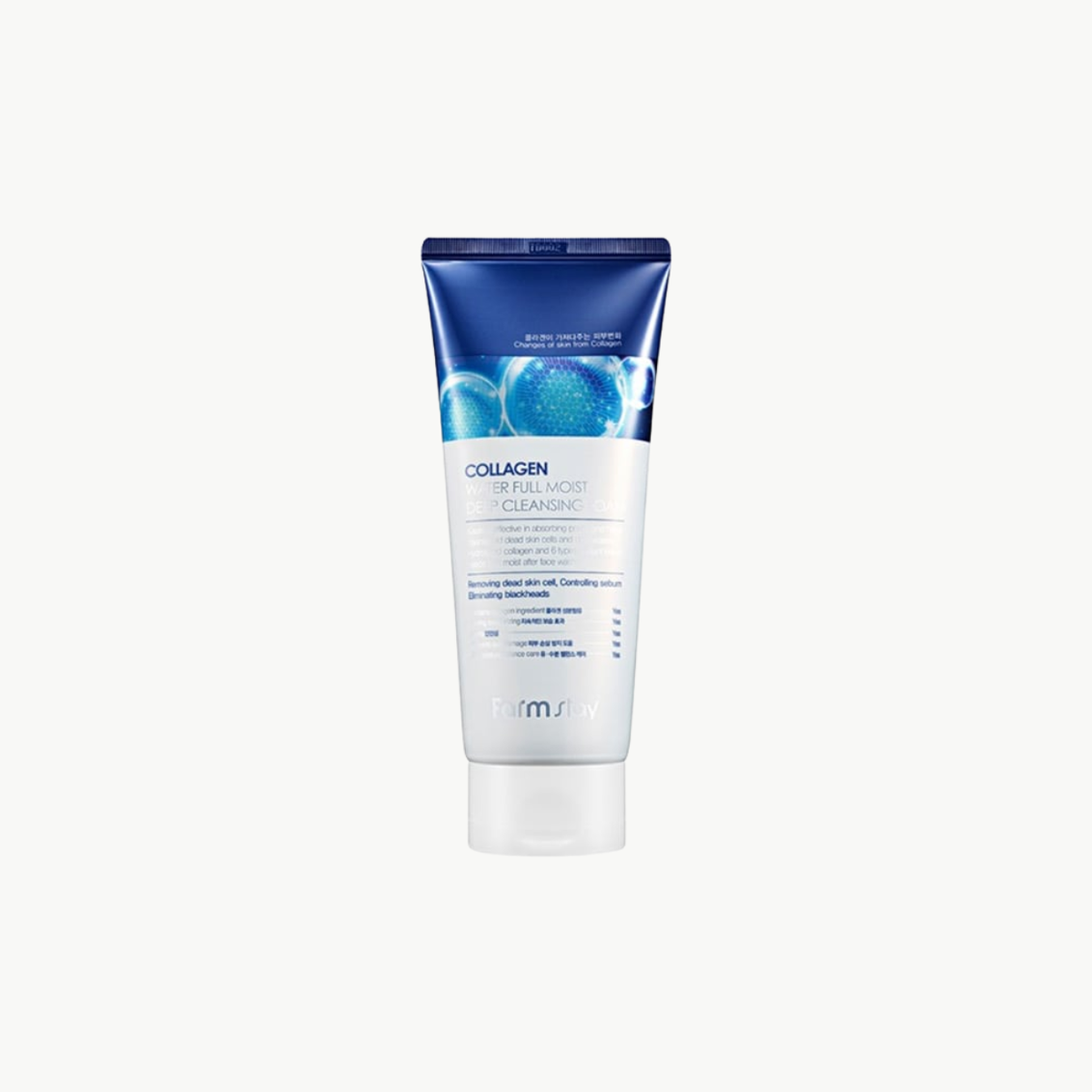 Farm Stay Collagen Water Full Moist Αφρός Καθαρισμού Προσώπου με Ενυδατική & Λάμψη δράση 180ml