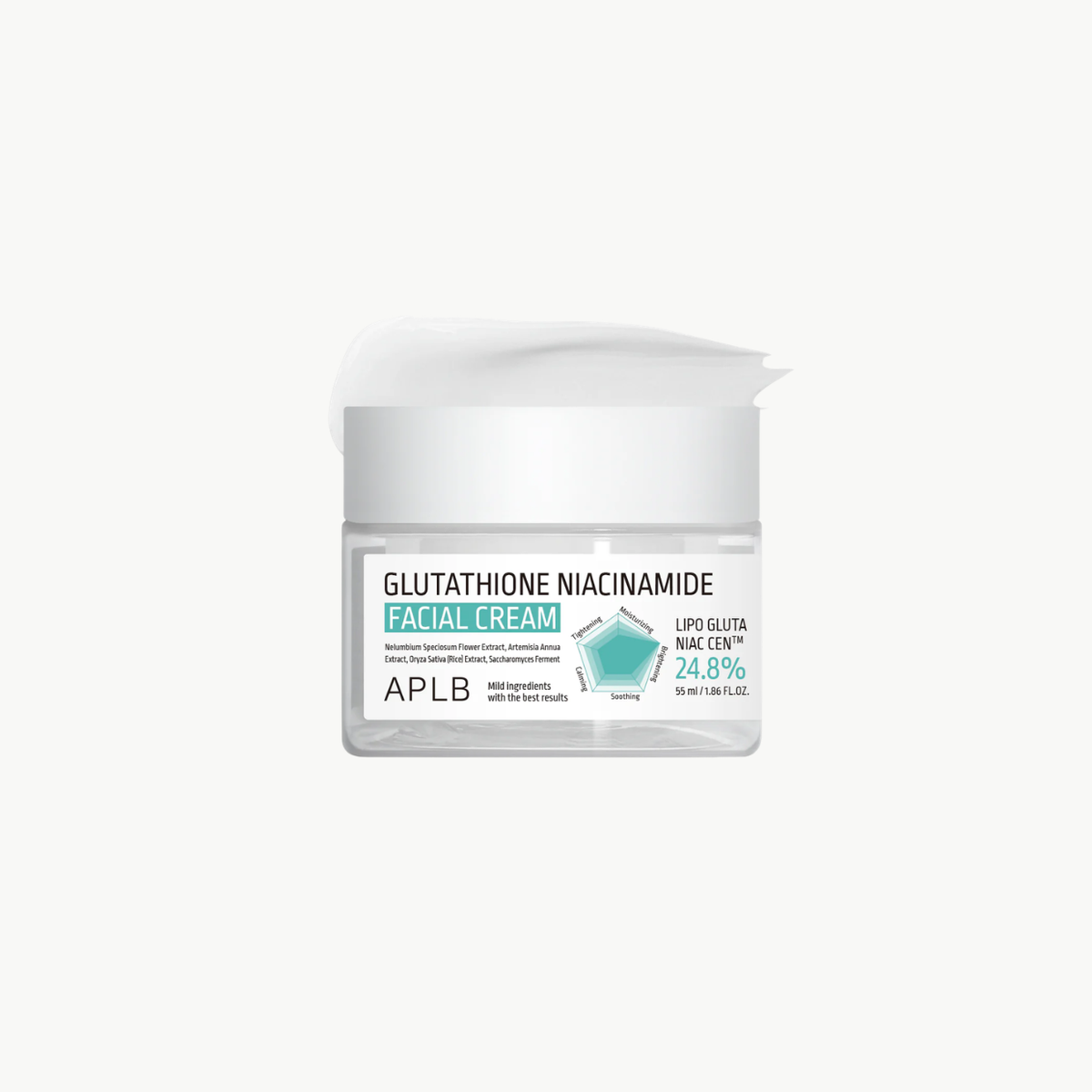 Glutathione Niacinamide Facial Cream Κρέμα Προσώπου για Λάμψη & Ομοιόμορφο Τόνο