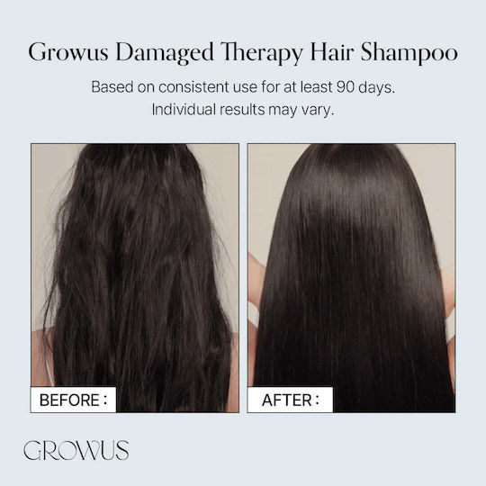 Growus Σαμπουάν Αναδόμησης/Θρέψης & Λείανσης για Φριζαρισμένα Μαλλιά 500ml