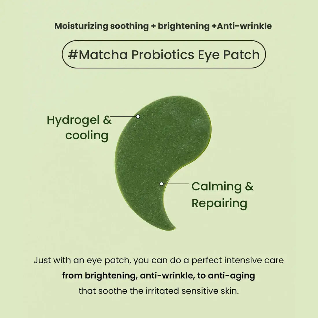 Heimish Matcha Biome Hydrogel Eye Patch 60pcs Επιθέματα Ματιών
