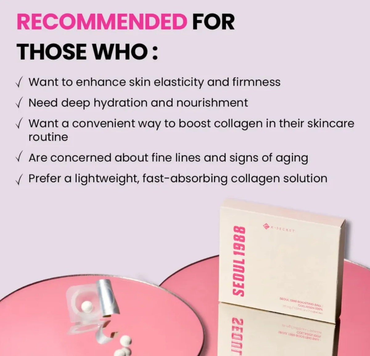 SEOUL 1988 Boosting Ball : Collagen 100% - 100% Υδρολυμένο Κολλαγόνο για Σφριγηλή και Ενυδατωμένη Επιδερμίδα