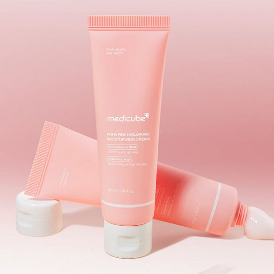 Medicube PDRN Pink Hyaluronic Κρέμα Προσώπου για Ενυδάτωση & Ατέλειες με Υαλουρονικό Οξύ & Κολλαγόνο 50ml