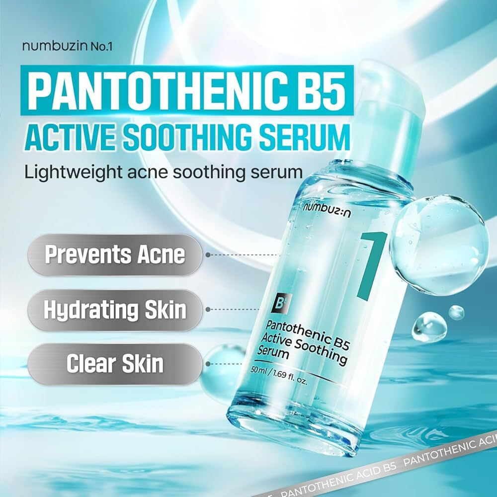 Numbuzin No.1 Pantothenic B5 Active Soothing Καταπραϋντικό & Ενυδατικό Essence Προσώπου 50ml