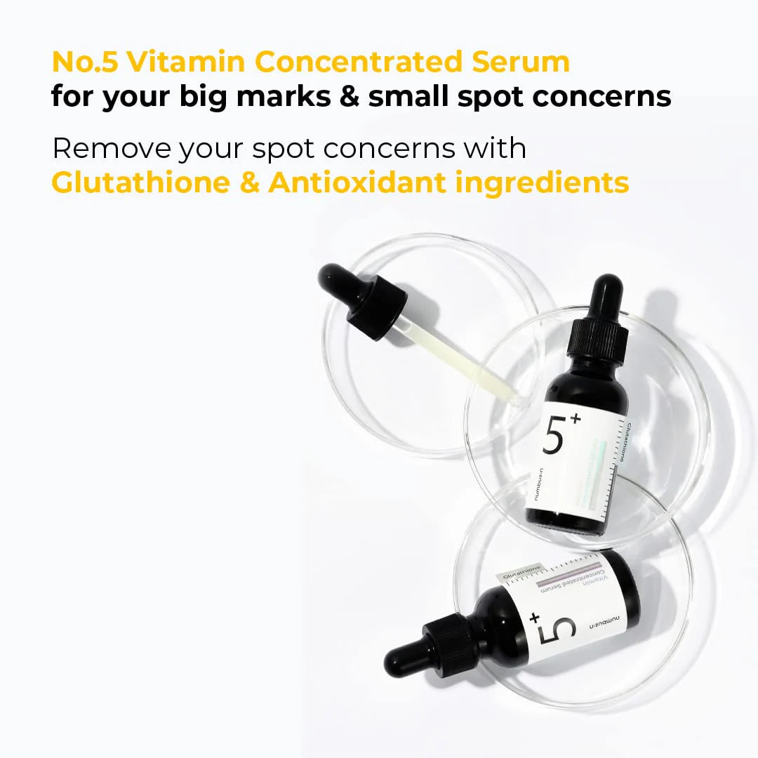 Numbuzin No.5 Vitamin Concentrated Ενυδατικό Serum Προσώπου με Βιταμίνη C & Νιασιναμίδη για Αποτοξίνωση & Λάμψη 30ml