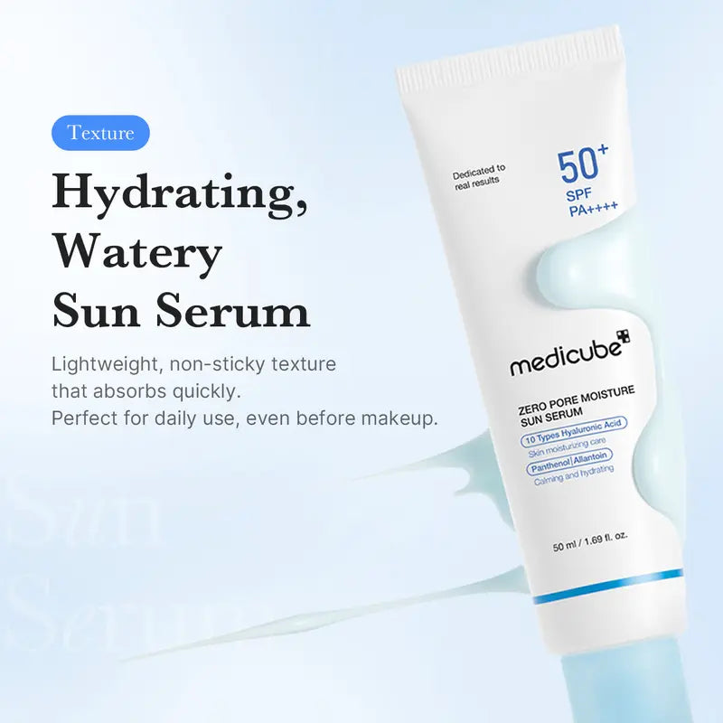 Zero Pore Moisture Sun Serum SPF50+ PA++++ - Αντηλιακός ορός Προσώπου Ενυδάτωσης & Σύσφιξης Πόρων 50ml